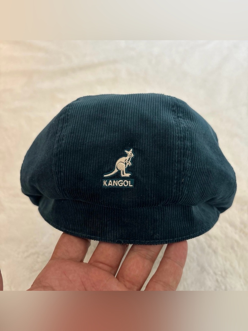 Kangol Corduroy Baker Boy Cap in Teal